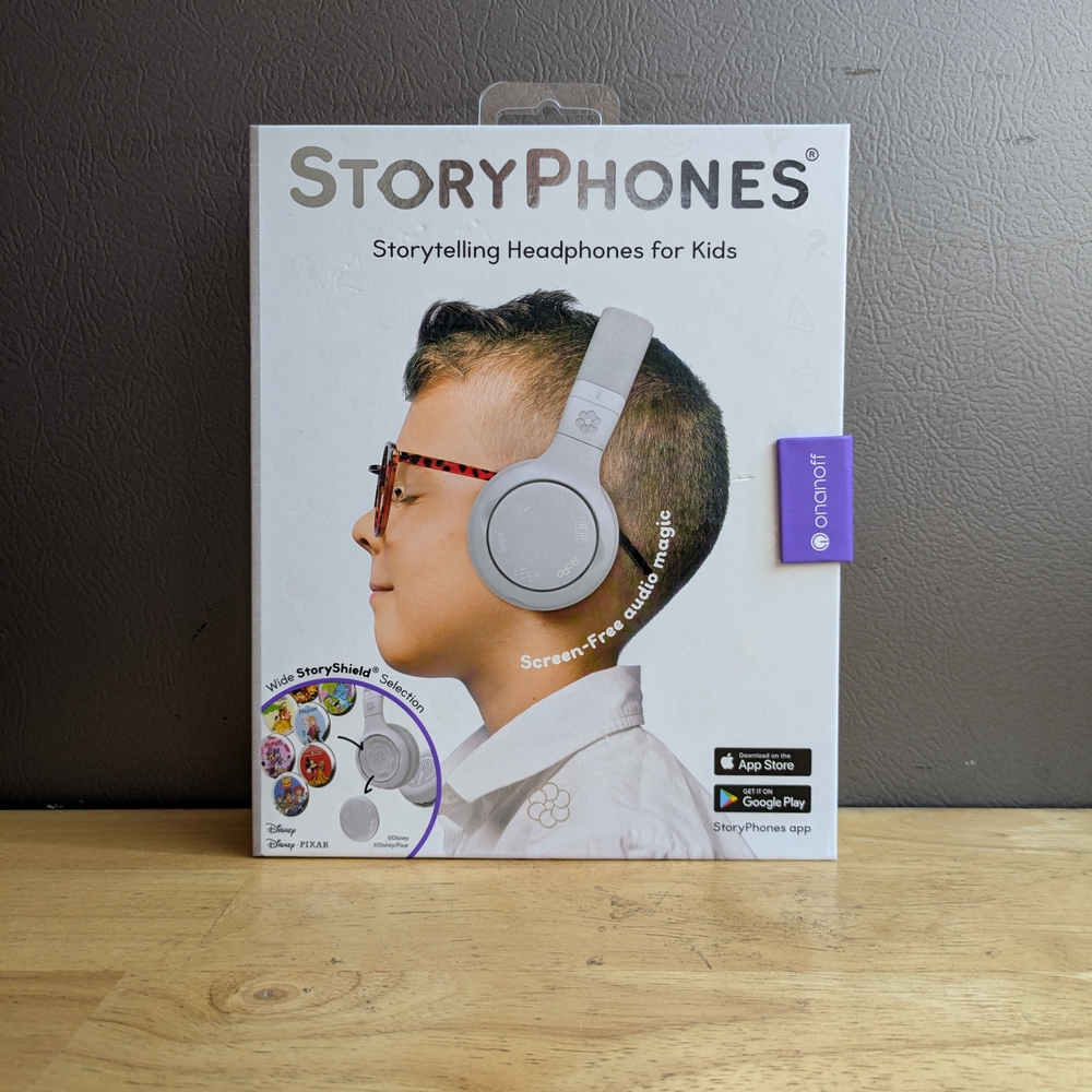 Gray Storytelling Headphones for Kids